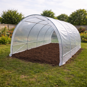 Bache de serre transparente 200 microns avec ourlet & corde