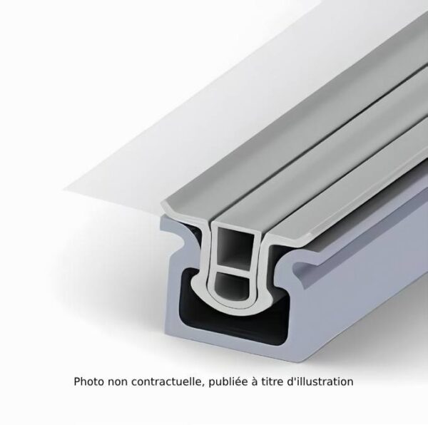 Barre de Clips PVC (Clé et Lyre) pour serres Filclair - Longueur 4 m – Image 3