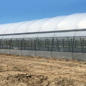 Bache de serre renforcée 200 microns - porte, façade, aération latérale - 5 ans