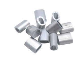 Manchons alu Ø2,6mm pour fil polyester (sachet de 100)